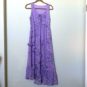 kensie floral lavender maxi dress -XS - Lavender
